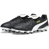 Puma King Top Fg/Ag Soccer Shoe, Black White Gold, 43