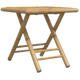 vidaXL 3-tlg. Bistro-Set Klappbar mit Dunkelgrauen Kissen Bambus