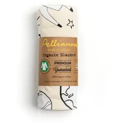 PELLIANNI Organic Decke Space Gelb, 100x100 cm