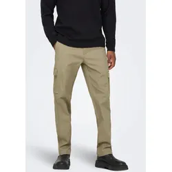 Cargohose »ONSEDGE-ED CARGO LOOSE PANT«, Gr. 32 - Länge 32, Chinchilla, , 17455168-32 Länge 32