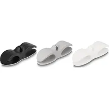 DeLock Kabelhalter mit 3 Durchführungen selbstklebend Set 3 Stück