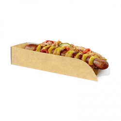 1000 Stück Hot Dog- und Waffelkeil aus Kraftkarton Ref EG0035K