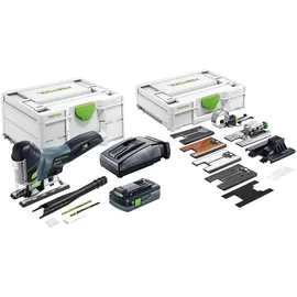 Festool Carvex PSC 420 HPC 4,0 EBI-Set inkl. 1 x 4 Ah + Systainer SYS 3 M 187 + Zubehör-Systainer 576523