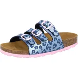 LICO Unisex Bioline Kids Pantoletten, Blau Rosa, 32 EU