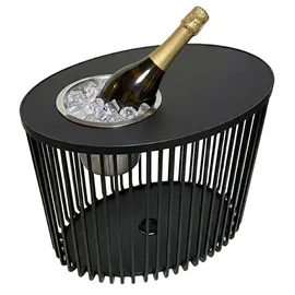 cootab cooler table Stockholm Schwarz Kunststoff 35 x 21 x 46 cm