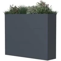 Westmann Talus XL Pflanzkübel 100 x 25 x 77 cm Anthrazit