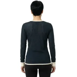 Devold of Norway Wool Mesh 190 Langarm-T-Shirt Ink/Offwhite XL