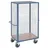 ROLLCART Gitter-Schrankwagen Holz 98x70 cm blau