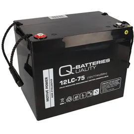Q-Batteries Ersatzakku f. E-Lobil D-404, E-504, S940 2x Bleiakku 12LC-75 M6 12V 75Ah zyklenfest QB