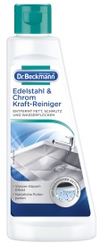 Dr. Beckmann Edelstahl & Chrom Kraftreiniger, Edelstahlreiniger für effektive Reinigung, 250 ml - Flasche