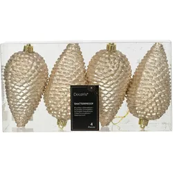 Christbaumschmuck Zapfen 12cm Kunststoff Weihnachtsbaumschmuck Perle