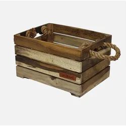 Holzkiste klein braun 16 LITER