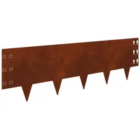 vidaXL Raseneinfassung 100 x 30 cm 10 Stück Braun