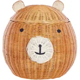 Beliani Aufbewahrungskorb Himba 42 x 42 x 43 cm beige/weiß