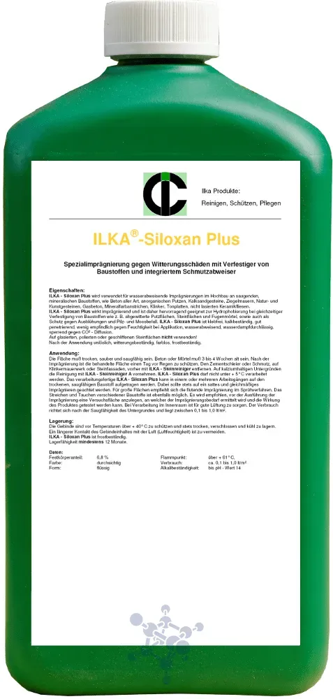 ILKA - Siloxan Plus Spezialimprägnierung mit Verfestiger - 10ltr