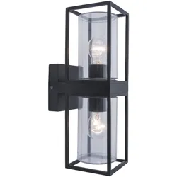 Eco-Light Außenwandleuchte Flair Alu, Eisen, Stahl & Metall Schwarz