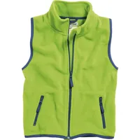 Playshoes Fleece-Weste farbig abgesetzt in Grün | Gr.: 80
