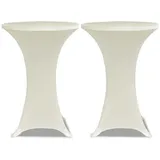 deluke Stehtischhusse AMAU Beige Ø 70 cm 2er Set