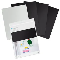 Silhouette MEDIA-MAGNET-3T bedruckbares Magnetpapier für Schneideplotter weiß 215 x 280 mm,  4 Blatt