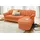 DOMO collection Eckcouch Kunstleder 3-Sitzer Orange
