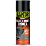 U-POL Sprühlack RAPTOR MOTORLACK - Hitzebeständig bis 300°C - gegen Rost / Korrosion, Hitzebeständig bis 300°C grau