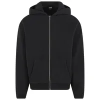 URBAN CLASSICS Fluffy Zip Hoody Kapuzenjacke Herren Schwarz XL