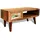 vidaXL Couchtisch mit Abgerundeter Kante Braun Teak 1 x 1 x 1 cm