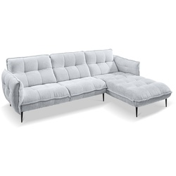 SOMETA Ecksofa Molto Stoff Grau Grey