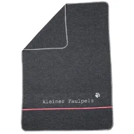 David Fussenegger Hundedecke Kleiner Faulpelz 90 x 70 cm anthrazit