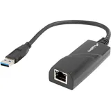 LANBERG USB-A auf RJ45 Adapter 0,15 m Schwarz