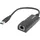 LANBERG USB-A auf RJ45 Adapter 0,15 m Schwarz