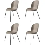 GUBI - Beetle Dining Chair, Conic Base schwarz / new beige (4er Set)