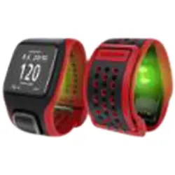 TOMTOM GPS Laufuhr RUNNER CARDIO, Schwarz-Rot, ONE SIZE