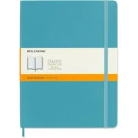 Moleskine Notizbuch XL liniert Softcover riffblau
