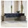 vidaXL Gartensofa-Set 5-tlg. grau Polyrattan