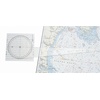 2810 Nautischer Plotter, Kurslineal zur Navigation auf Seekarten, Nautischer Plotter, drehbare Mittelrose
