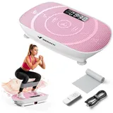 MERACH Vibrationsplatte Trainingsgerät, Angetriebene Vibrationsplattform, (1 tlg), für Ganzkörpertraining, Fettverbrennung und Muskelaufbau und Formung rosa