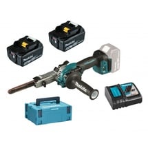 Makita DBS 180 RGJ Akku Bandfeile 18 V 9 x 533 mm Brushless + 2x Akku 6,0 Ah + Ladegerät Makpac