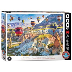 EUROGRAPHICS Puzzle Heißluftballons Cappadocia, Türkei Puzzle, 1000 Puzzleteile, Made in Europe bunt