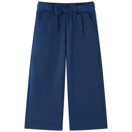 vidaXL Kinderhosen mit Weiten Beinen Marineblau 104
