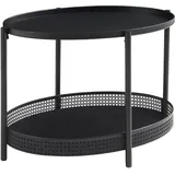 [en.casa] Jäller Schwarz Metall 66 x 51 x 44 cm