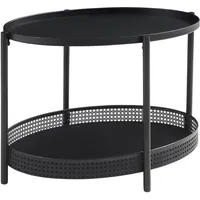 [en.casa] Jäller Schwarz Metall 66 x 51 x 44 cm