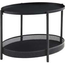 [en.casa] Jäller Schwarz Metall 66 x 51 x 44 cm