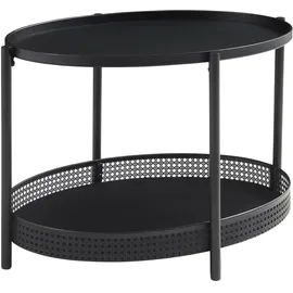 [en.casa] Jäller Schwarz Metall 66 x 51 x 44 cm