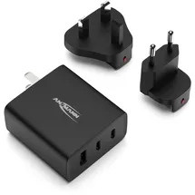 Ansmann Travel Charger 15w – Universal Reiseadapter mit EU/UK/US Steckern