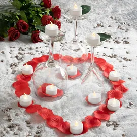 InnovaGoods LED-Teelicht-Set Romandle 12 St. weiß