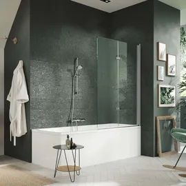 Hüppe Design pure Badewannenaufsatz, beweglich, 8P2402092322, 8P2402