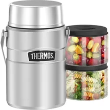 Thermos Thermobehälter für Essen silber 1,2 l