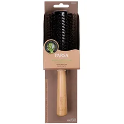 PARSA Beauty Profi FSC Holz Haarbürste Rundfön mit Mischborsten 33 cm