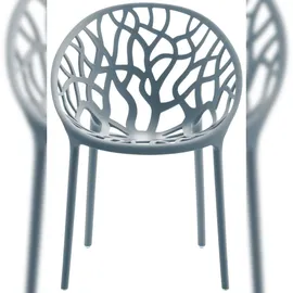 CLP Hope Gartenstuhl Sessel 59 x 59 x 80 cm grau 4 St.